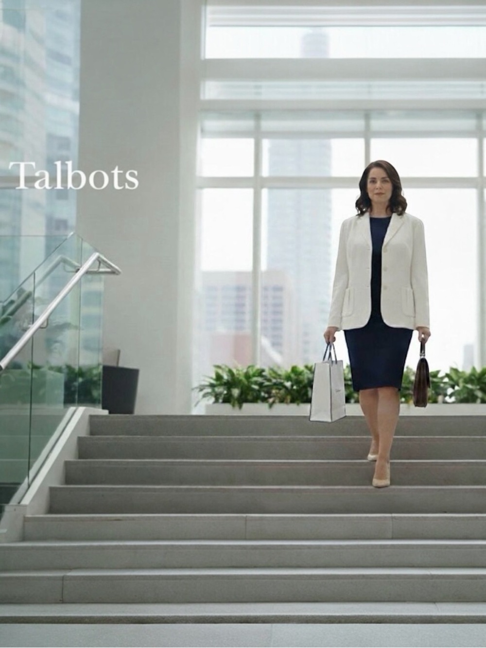 Talbots Ivory Suit Jacket / Blazer Sz. 18